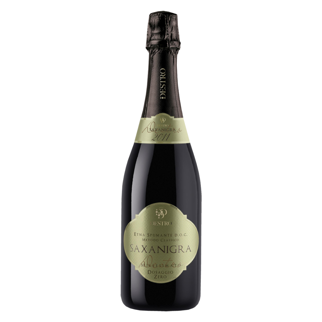 Destro Saxanigra Etna Spumante Metodo Classico Brut Nature 2021