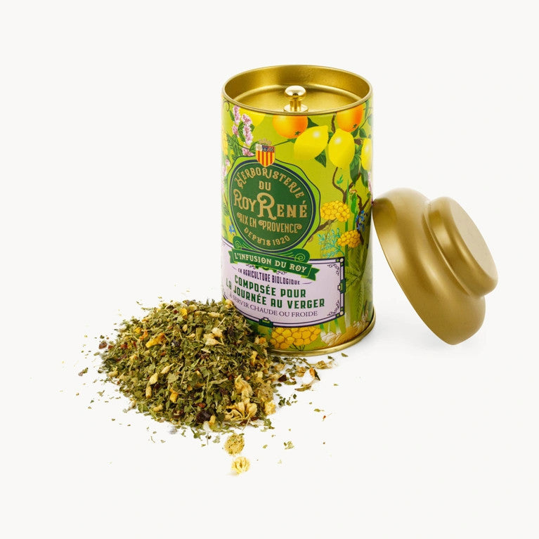 Le Roy René arbata Infusion pour la journée au Verger