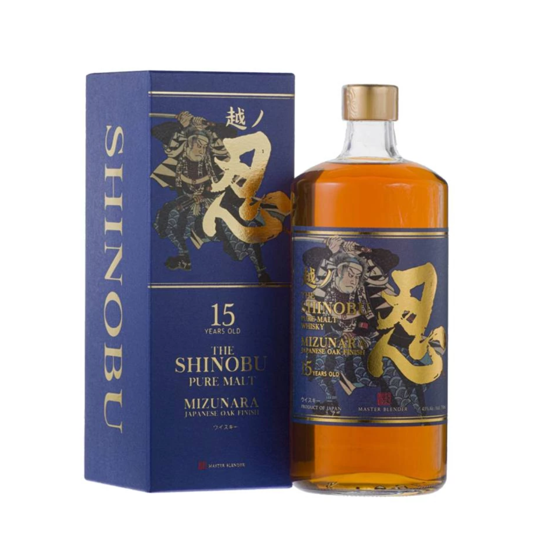 Shinobu Pure Malt Whisky Mizunara Oak Finish 15 Year Old 0.7 l