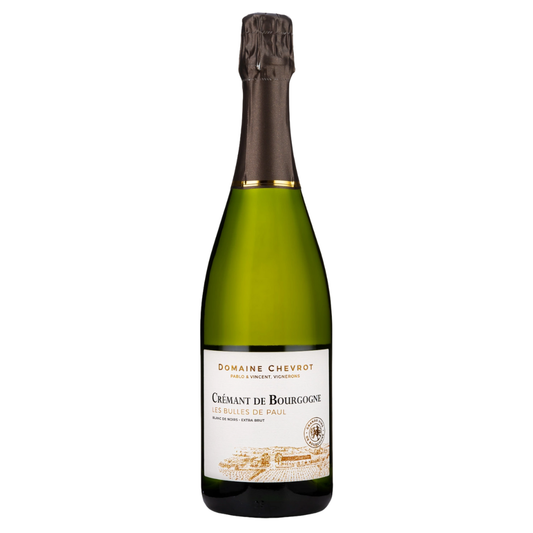 Domaine Chevrot Crémant de Bourgogne "Les Bulles de Paul" Blanc de Noirs, Extra Brut
