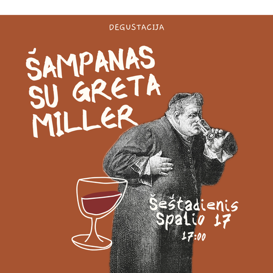 Degustacija Spalio 17 d. Šampanas su Greta Miller