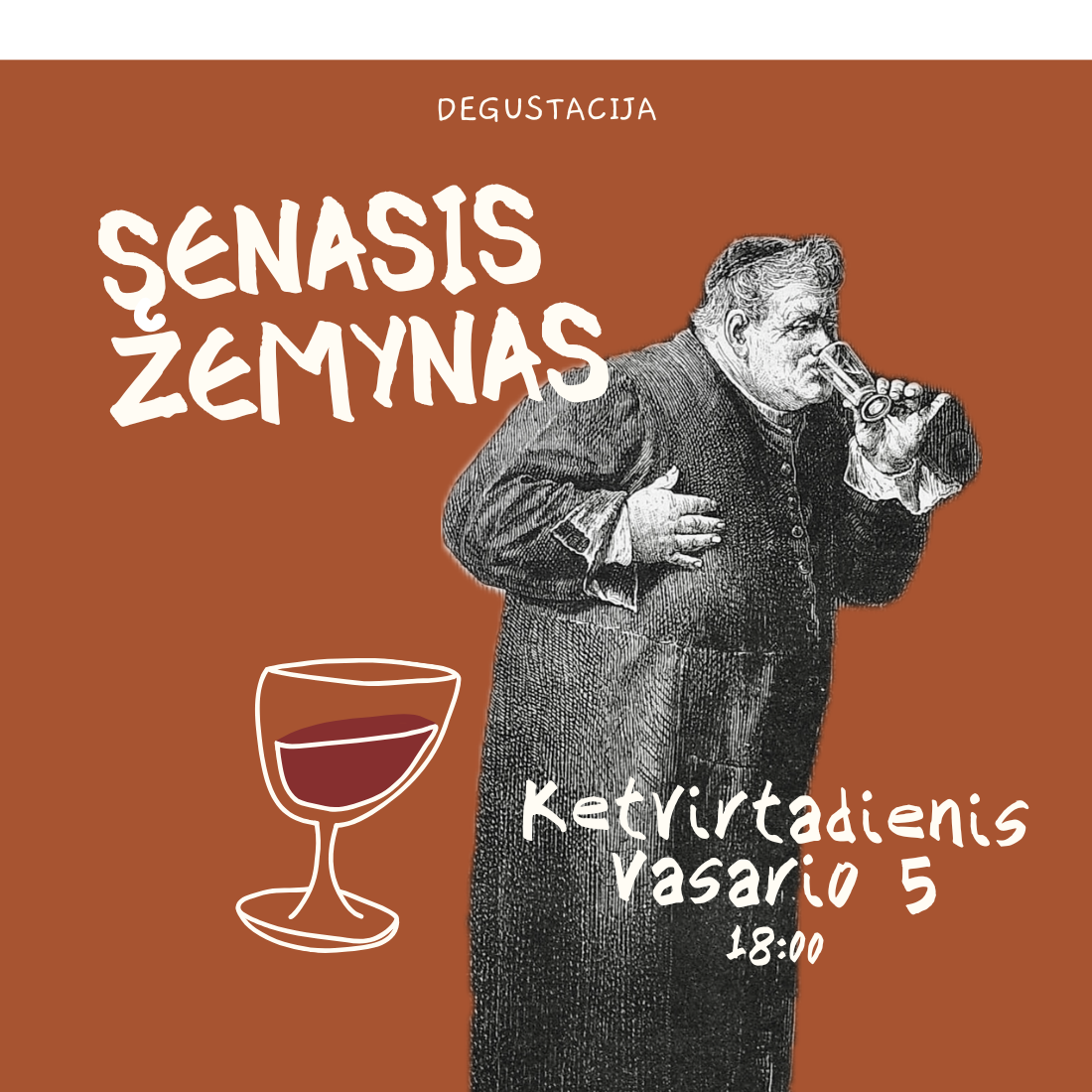 Degustacija Vasario 5 d. Senojo Žemyno Raudonasis Vynas