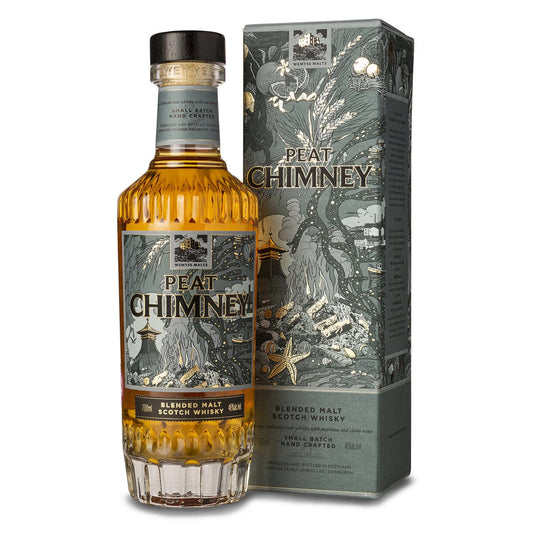 Wemyss Malts PEAT CHIMNEY Blended Malt Scotch Whisky su dėž.